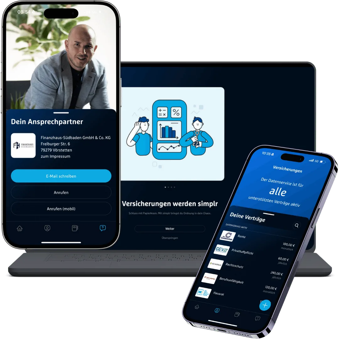 simplr App – digitaler Kundenordner von Finanzhaus Südbaden