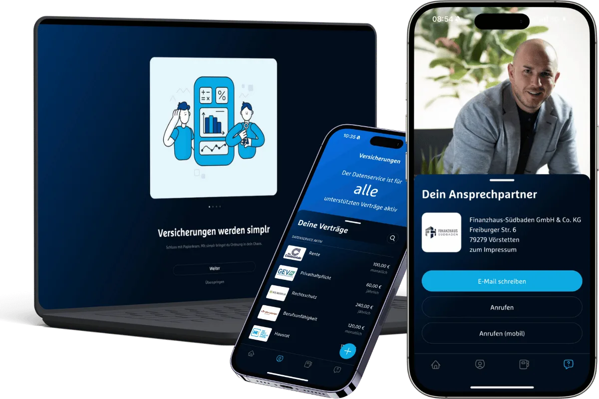 Vermögen & Altersvorsorge digital im Überblick