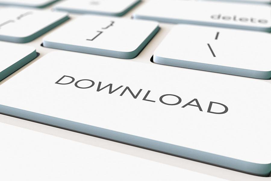 Tastatur mit Download Taste
