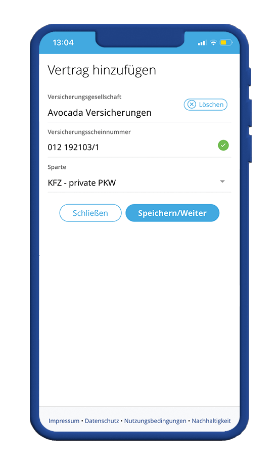Simplr App auf dem Handy